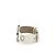Gucci Relógio prateado em couro branco - view 3