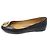 Tory Burch Ballerine in pelle napa nera - vista 3