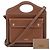 Burberry Mini Leder-Tote-Bag mit Stepptaschen Braun