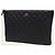 Chanel Borsa a pochette Classic Large Series in pelle caviar nera e argento - vista 2