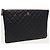 Chanel Borsa a pochette Classic Large Series in pelle caviar nera e argento - vista 3