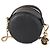 Borsa a tracolla Prada Mini Round Top Handle in pelle Saffiano nera - vista 2