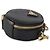 Borsa a tracolla Prada Mini Round Top Handle in pelle Saffiano nera - vista 6