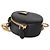 Borsa a tracolla Prada Mini Round Top Handle in pelle Saffiano nera - vista 7