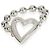 Anello Cuore con Perle in Argento Sterling Gucci