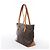Borsa a tracolla Louis Vuitton Cabas Piano Monogram in marrone M51148 - vista 2