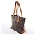 Borsa a tracolla Louis Vuitton Cabas Piano Monogram in marrone M51148 - vista 4