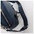 Fendi Borsa Vit Dolce Studs Leather Crossbody Bag Navy Blue 8BT281 - vista 11