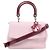 Borsa 2Way Be Dior in pelle Christian Dior in rosa
