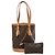 Borsa a spalla Louis Vuitton Bucket PM Monogram in marrone M42238
