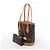Borsa a spalla Louis Vuitton Bucket PM Monogram in marrone M42238 - vista 3