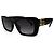Miu Miu Occhiali da sole Square Oval Acetate Black Slate Grey - vista 2