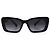 Miu Miu Occhiali da sole Square Oval Acetate Black Slate Grey - vista 4