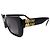 Miu Miu Occhiali da sole Square Oval Acetate Black Slate Grey - vista 7