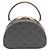 Céline Borsa Tote Half Moon in tela Tan - vista 3