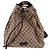 Gucci Drawstring Brown Canvas Backpack