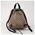 Gucci Drawstring Brown Canvas Backpack - view 3