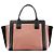 Chloé Saco Tote Alison em couro rosa e preto - vista 3