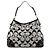 Coach Borsa a tracolla 19758M Grey Black Signature Turnlock - vista 3