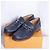 Mocassini Louis Vuitton in pelle blu navy - vista 3