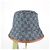 Cappello bucket Gucci in denim blu - vista 5