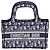 Borsa Dior Mini Book Tote Blu