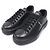 Prada Sneakers da uomo Black Vitello Soft Triple Logo - vista 3