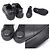 Prada Sneakers da uomo Black Vitello Soft Triple Logo - vista 5