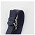 Burberry Borsa Tote in pelle blu navy con occhielli e stemma argento - vista 18