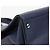 Burberry Borsa Tote in pelle blu navy con occhielli e stemma argento - vista 8