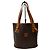 Borsa a secchiello Céline Macadam marrone pelle