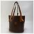 Borsa a secchiello Céline Macadam marrone pelle - vista 2
