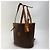 Borsa a secchiello Céline Macadam marrone pelle - vista 5