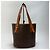 Borsa a secchiello Céline Macadam marrone pelle - vista 8