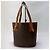 Borsa a secchiello Céline Macadam marrone pelle - vista 9