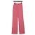 Chanel Pantalones anchos de tweed rosa para mujer