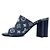 Louis Vuitton Mules e sandali slide in denim monogram per donna - vista 4
