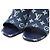 Louis Vuitton Mules e sandali slide in denim monogram per donna - vista 5