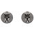 Chanel Orecchini CC Round Plate Silver - vista 3