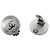Chanel Orecchini CC Round Plate Silver - vista 4