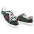 Gucci Sneakers Ace Square Web in velluto verde