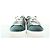 Gucci Sneakers Ace Square Web in velluto verde - vista 3