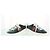 Gucci Sneakers Ace Square Web in velluto verde - vista 7