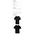Comme Des Garcons T-Shirt mit goldenem Herz-Patch Schwarz - Ansicht 2