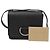 Burberry Picca borsa a tracolla in pelle con anello a D Nero