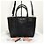 Miu Miu Borsa Tote Biker in Nappa Borsa a Tracolla Nera - vista 7