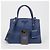 Prada Borsa tote e a tracolla Monochrome in pelle Saffiano blu - vista 14