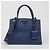 Prada Borsa tote e a tracolla Monochrome in pelle Saffiano blu - vista 2