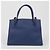 Prada Borsa tote e a tracolla Monochrome in pelle Saffiano blu - vista 5