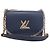 Borsa a mano Louis Vuitton Twist MM Blu Navy